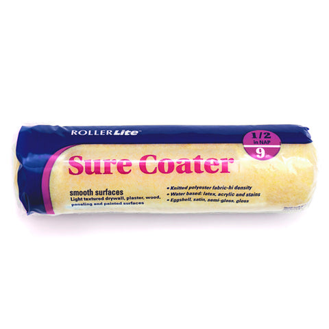 Sure Coater™ - 9" x 1/2" - Standard Roller Cover - High-Density Polyester Knit